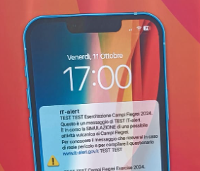  L'11 ottobre test IT-Alert su tutti i cellulari